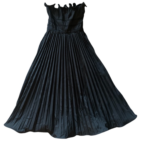 NWT Tuckernuck Moon River Black Pleated Maxi Dress - Picture 9 of 11